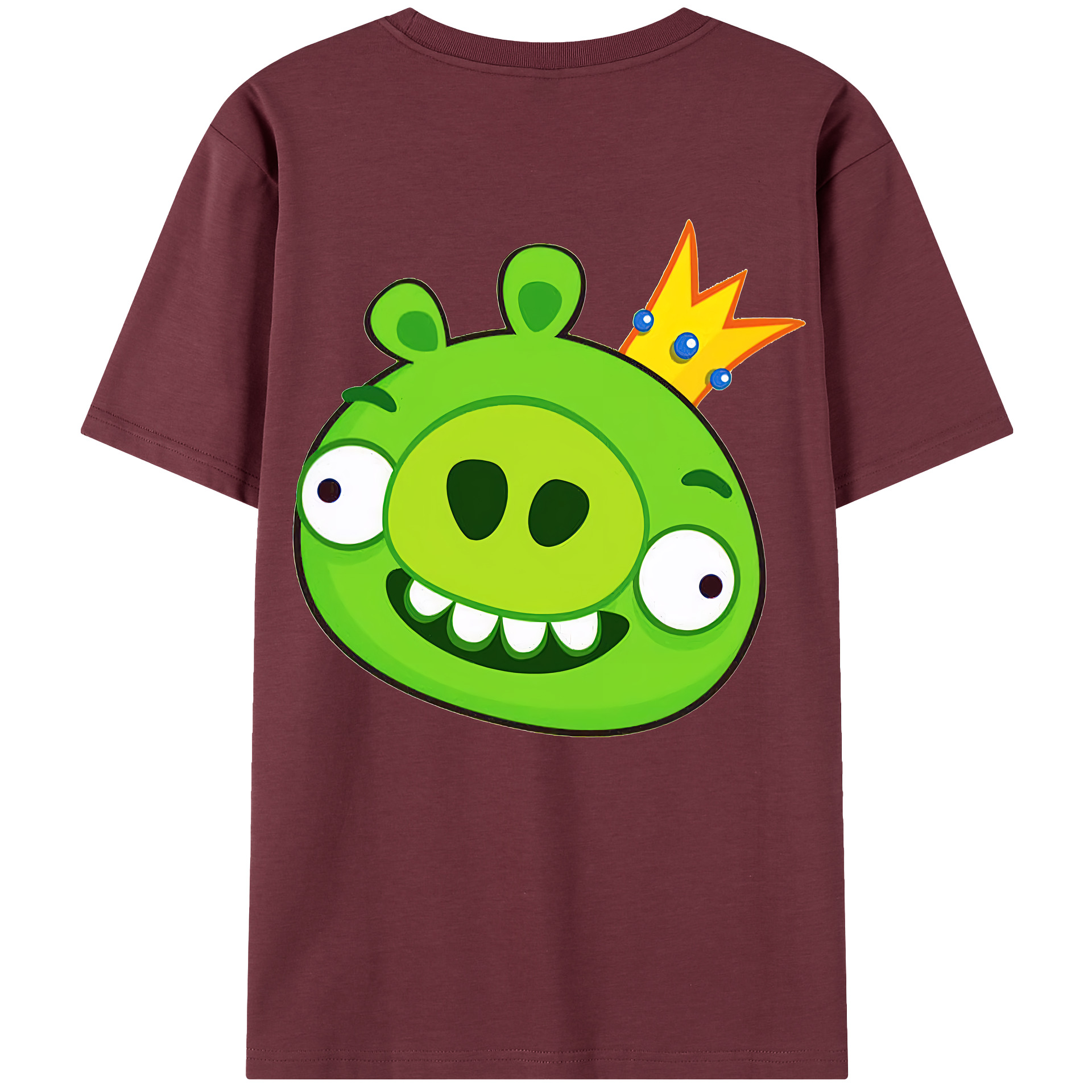 （画像用） Angry Birds アングリーバード 綿100％半袖Tシャツ（背面プリント）